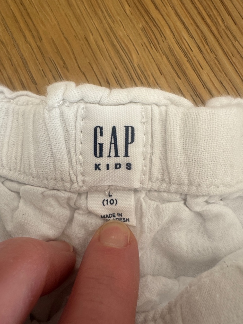 GAP girls white cotton gauze shorts - Picture 2 of 5
